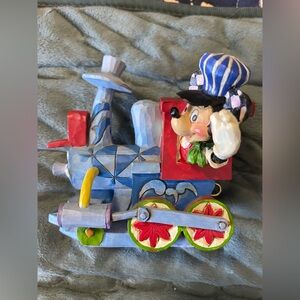 Disney Traditions Enesco All Aboard the Birthday Train (no box, one broken part)